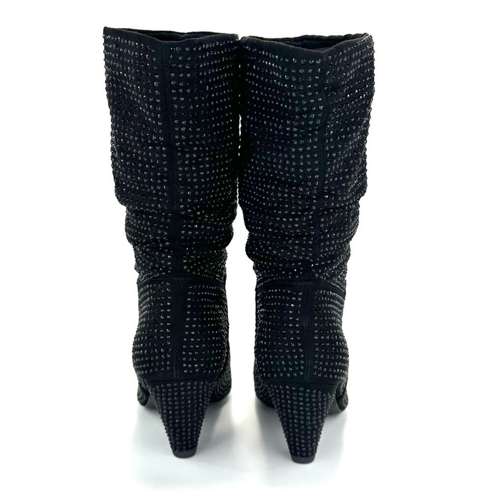 Report Cache Black Boot Size 10 Embellished Pleat… - image 4